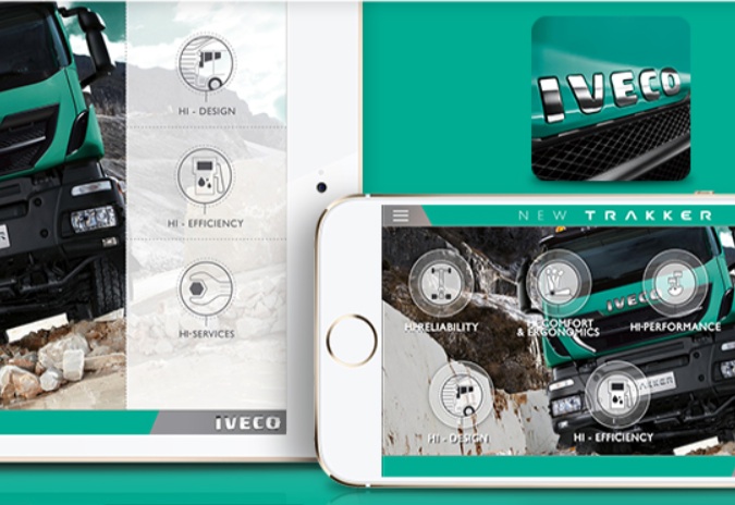 Nieuw: voor alle mobiele apparaten, de IVECO New Trakker app.